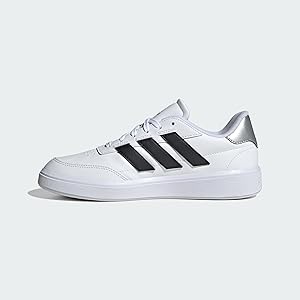 Amazon.com | adidas Women's Courtblock Sneaker, White/Black